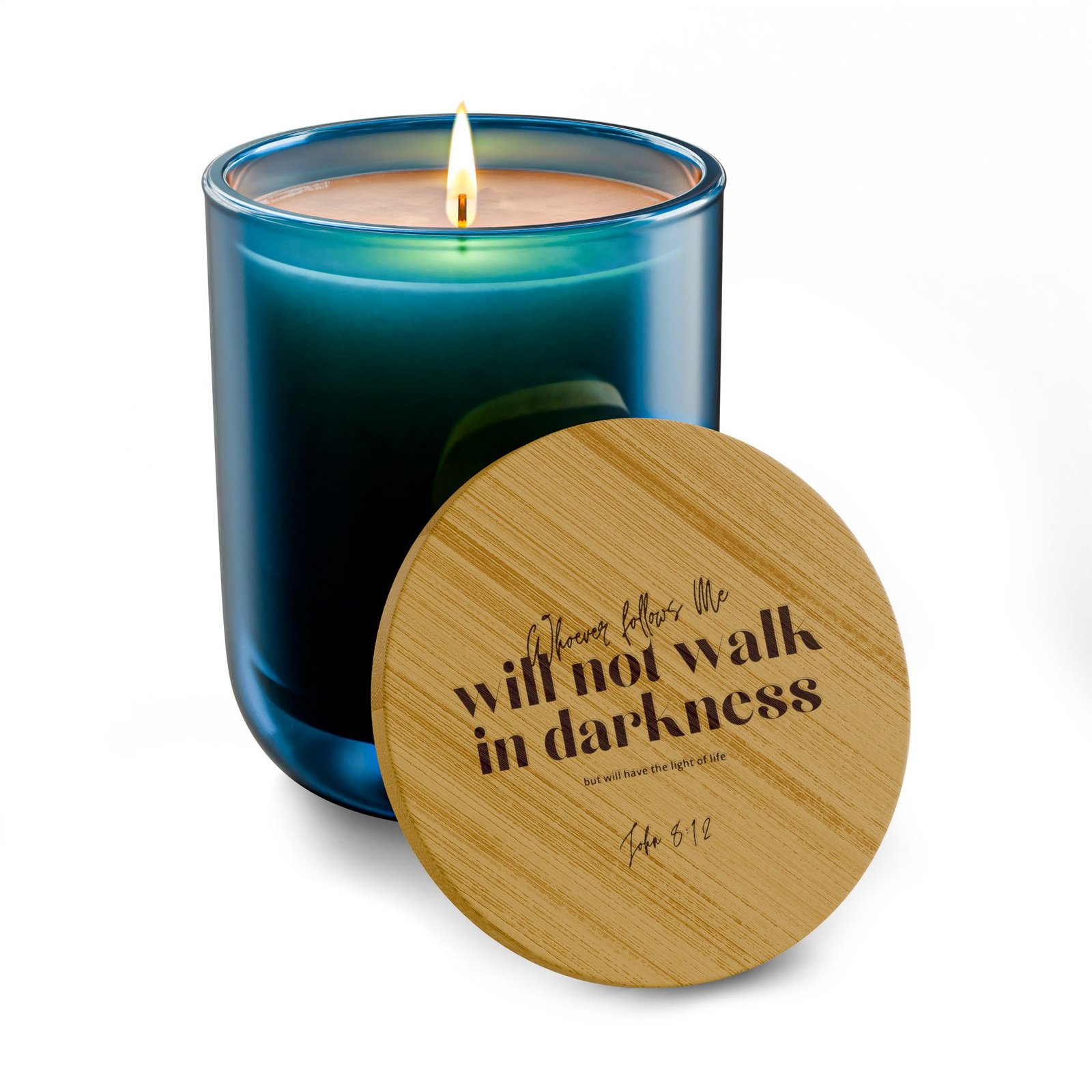 "I Will Not Walk in Darkness" — Scented Soy Candle - Image 6
