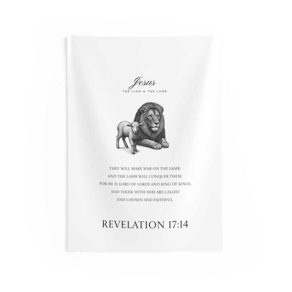'Jesus The Lion & The Lamb' Revelation 17:14 — Tapestry