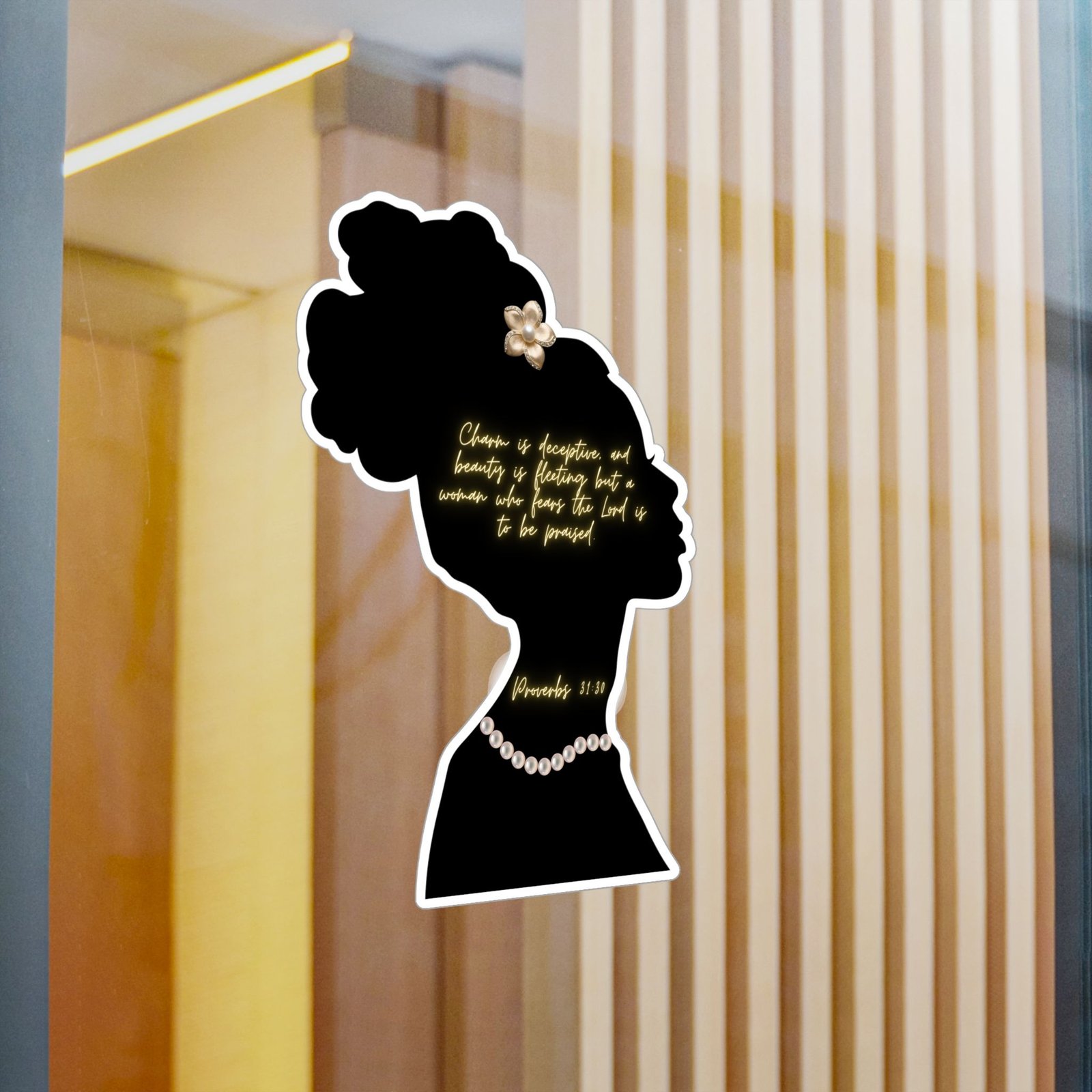 Proverbs 31:30: Pearls— Sticker - Image 14