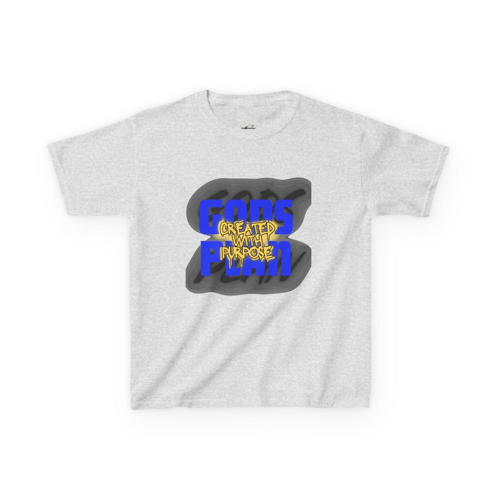 "Created With Purpose" - Kids Tee - Image 3