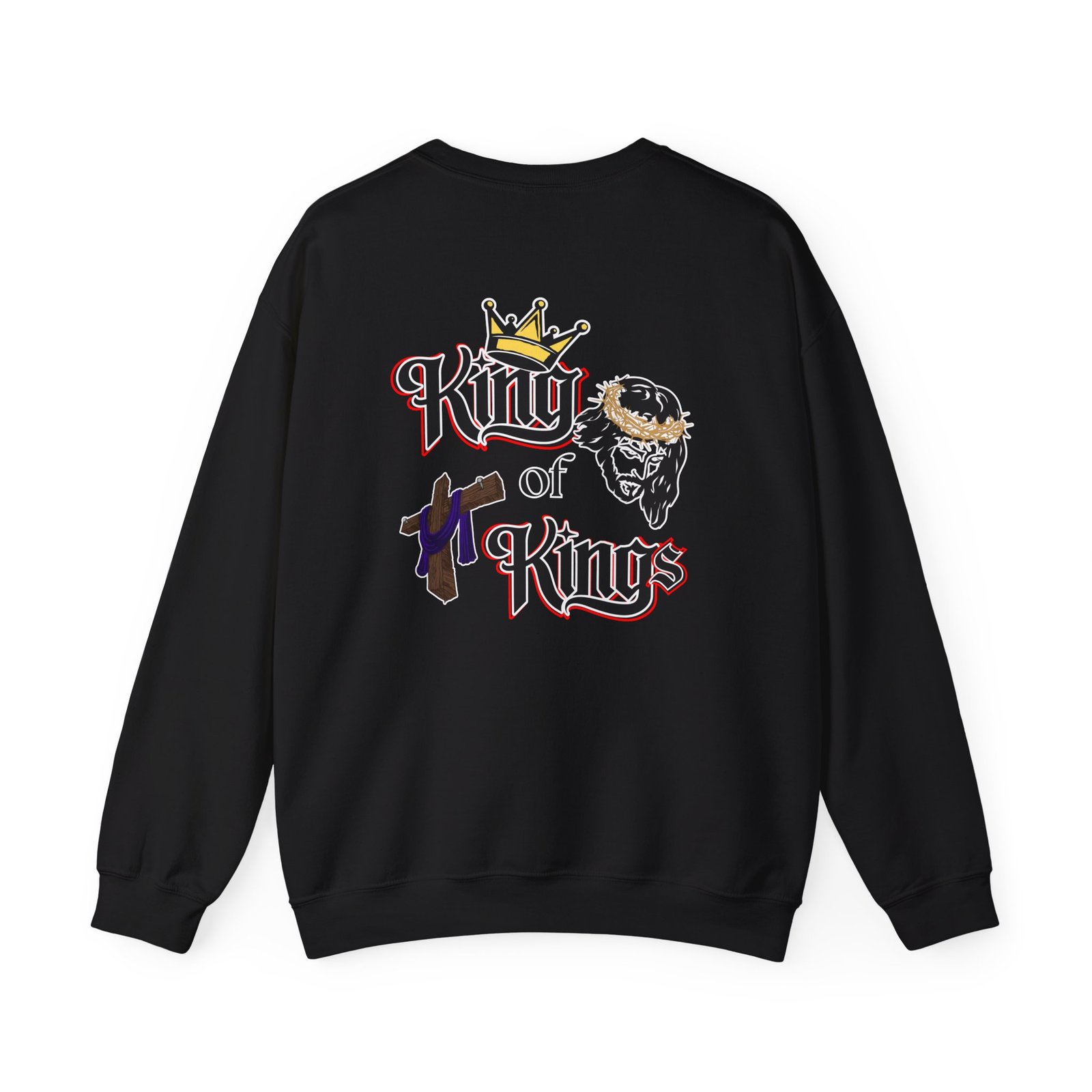 "Jesus is The King of Kings" - Crewneck - Image 7