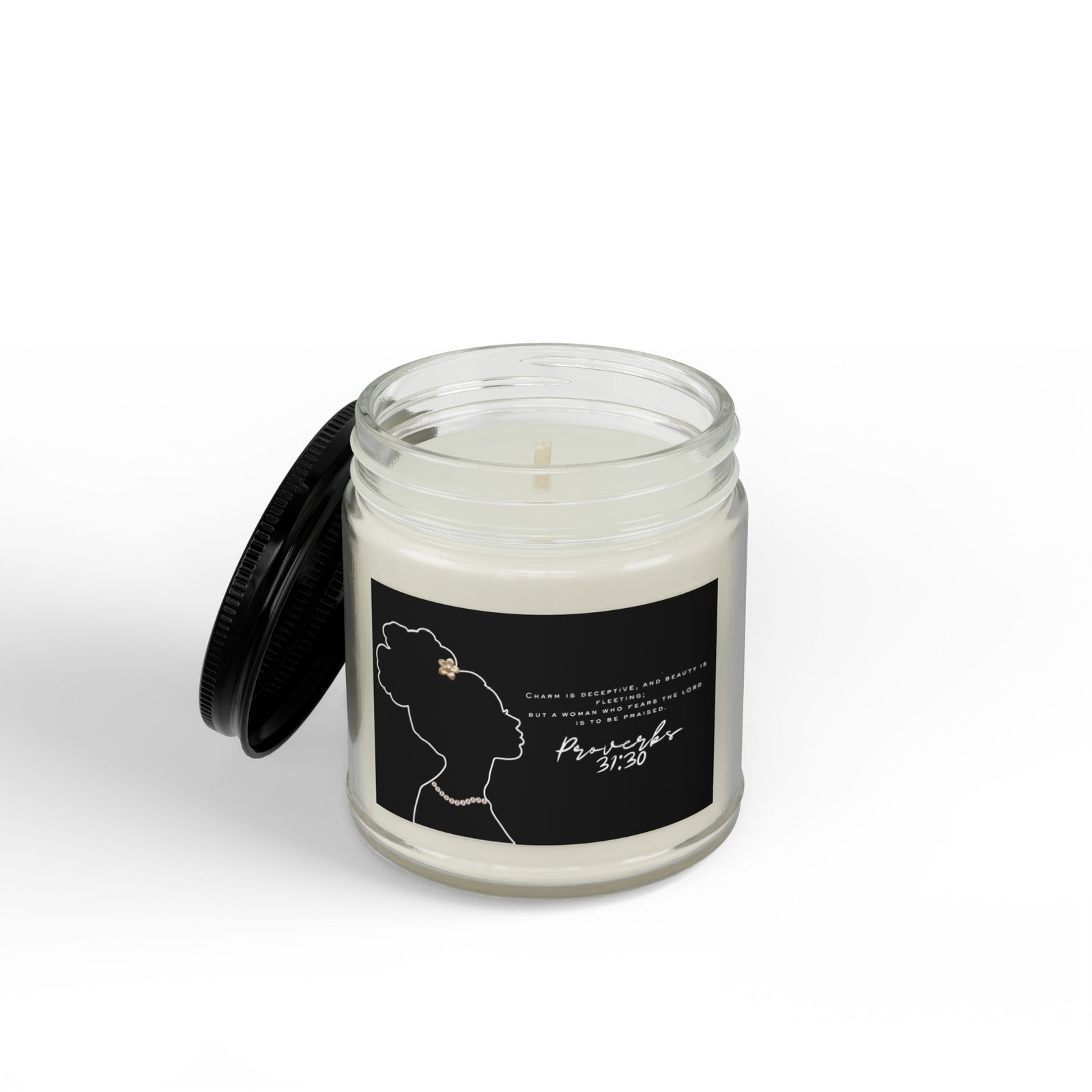 Proverbs 31:30: Pearls — Soy Candle (4oz & 9oz) - Image 2