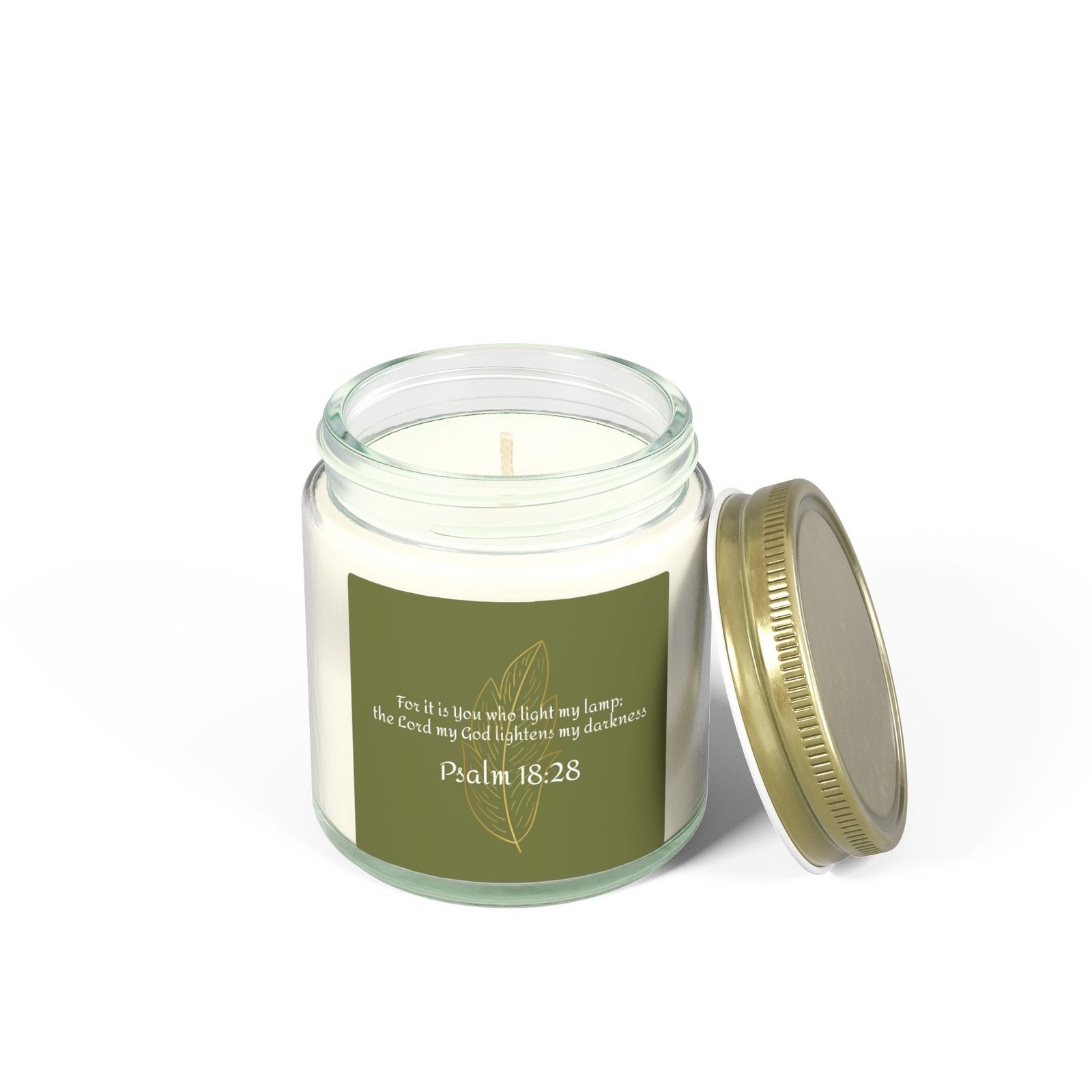 Psalm 18:28 Scented Candle — 4oz/9oz Jar