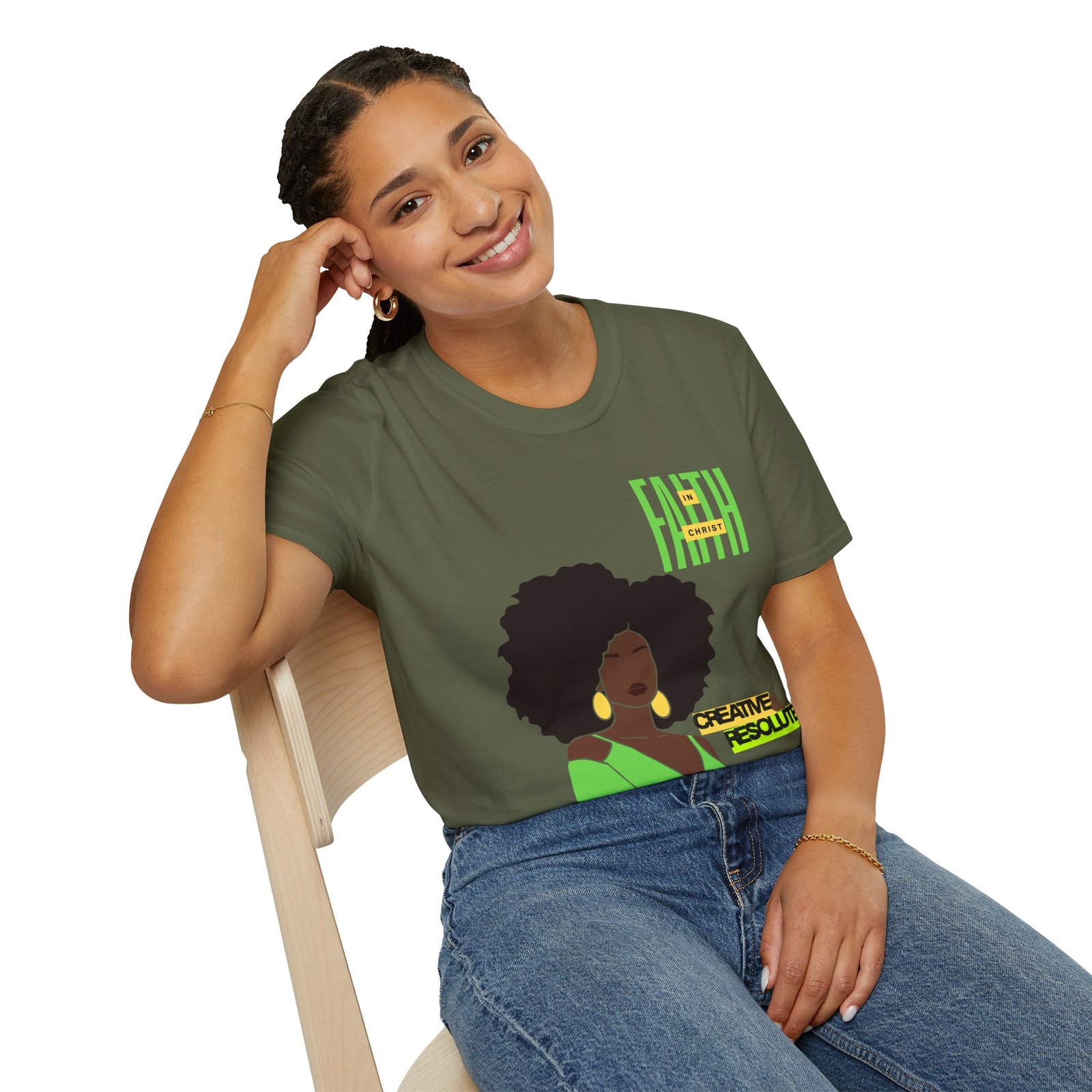 'Faith in Christ': Creative & Resolute — Tee - Image 4