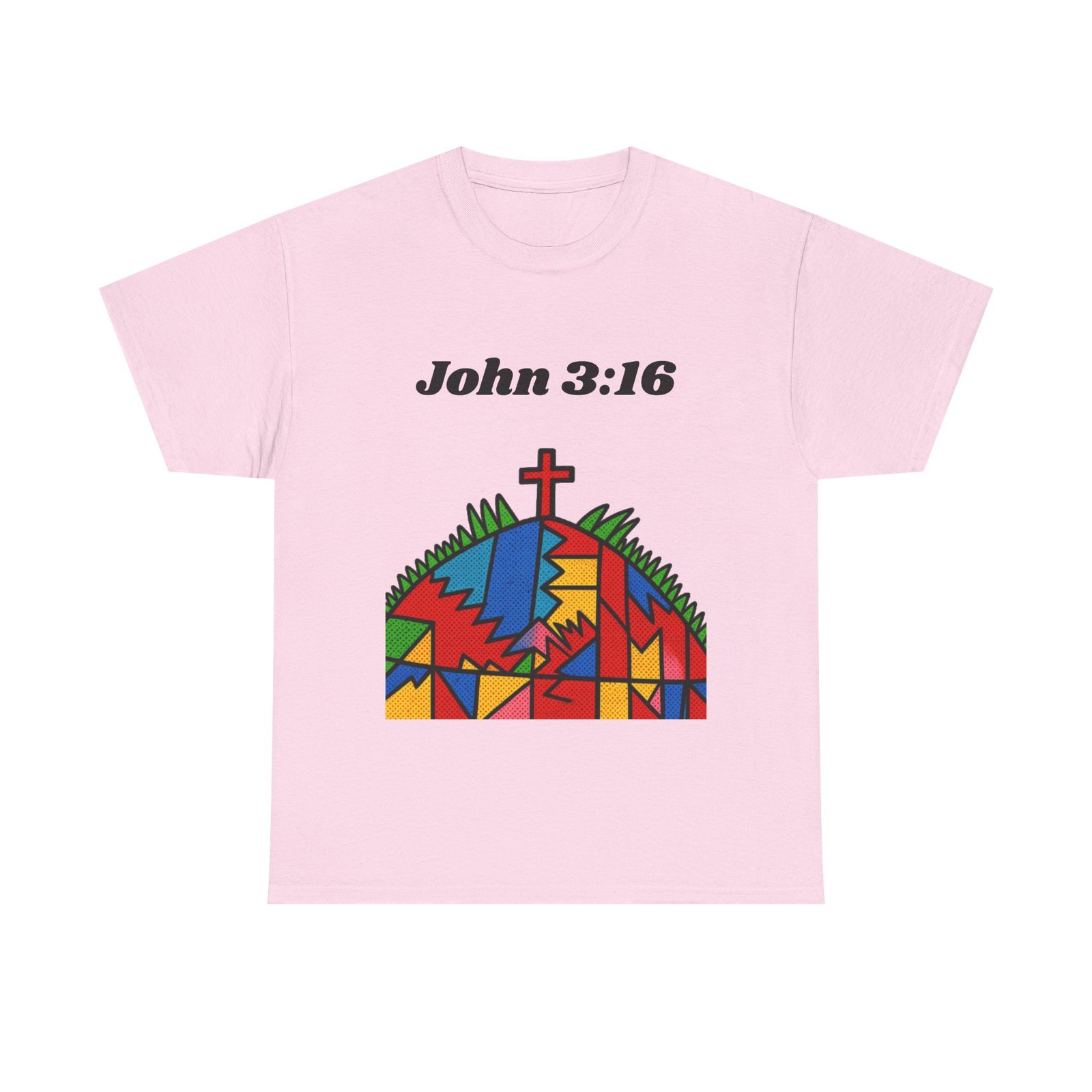 John 3:16 Art— T‑Shirt - Image 12
