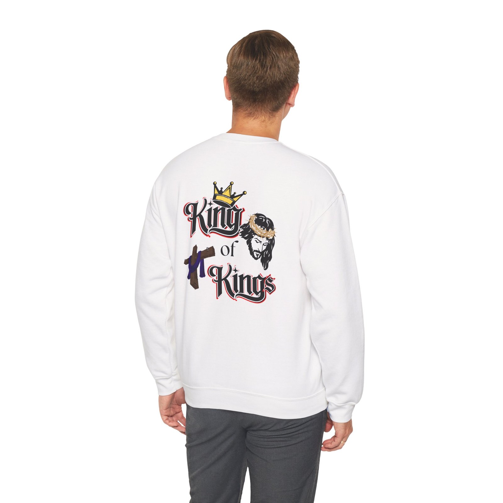 "Jesus is The King of Kings" - Crewneck - Image 4