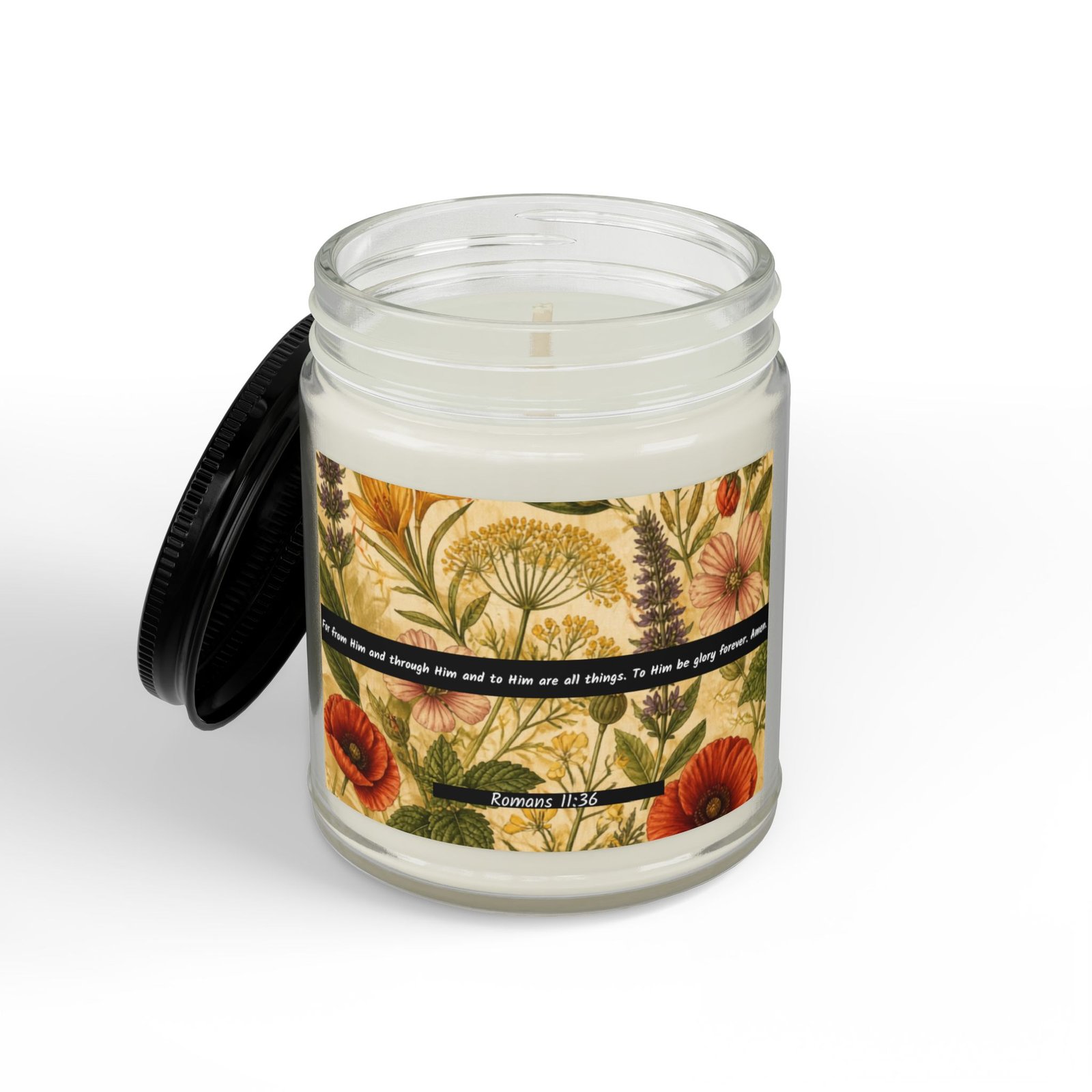 Romans 11:36: Botanical Design — Soy Candle (4oz & 9oz) - Image 8
