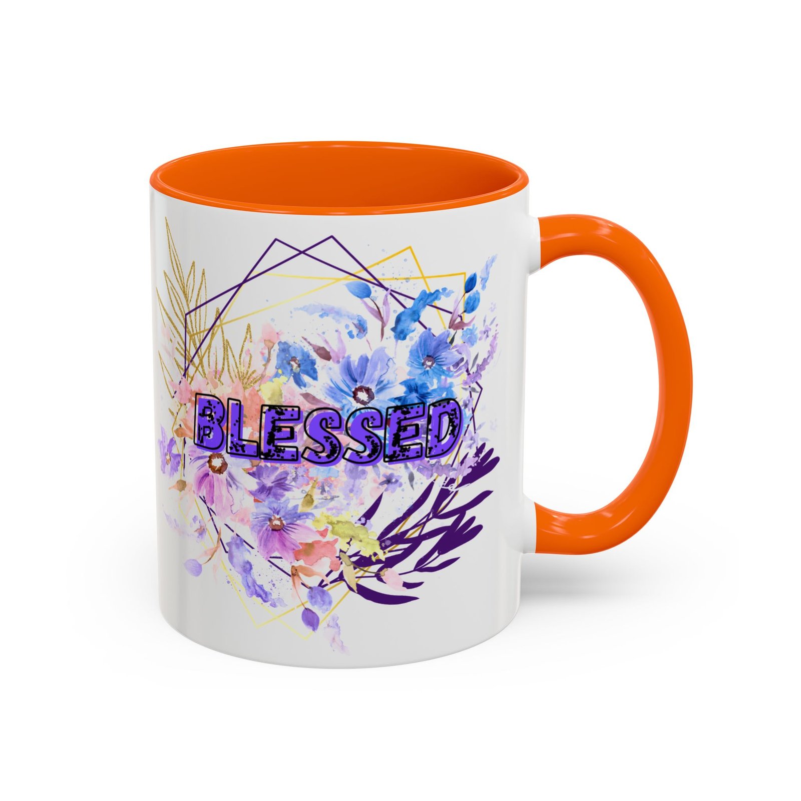 'Blessed' — Floral Accent Coffee Mug (11oz, 15oz) - Image 13
