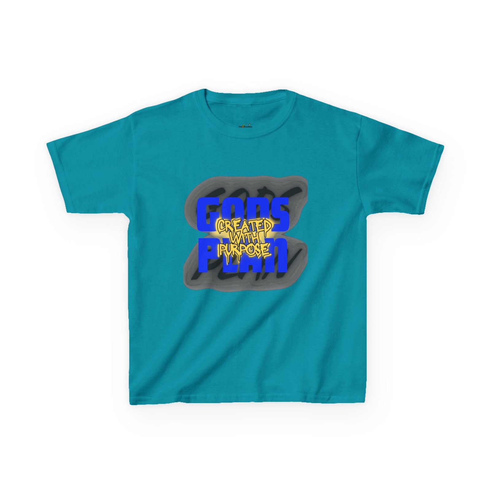 "Created With Purpose" - Kids Tee - Image 6