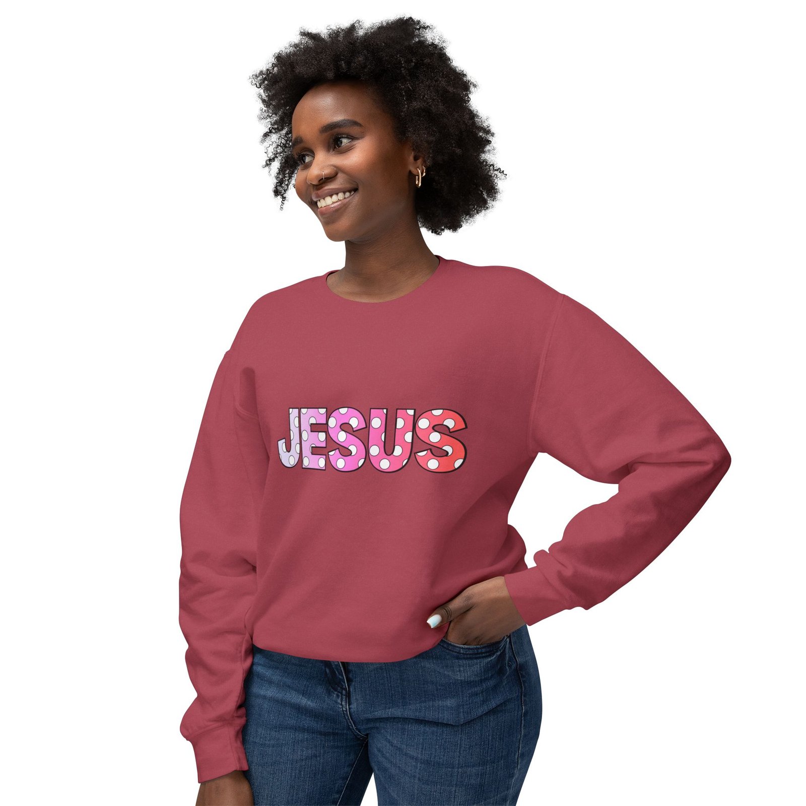 'Jesus' Polka Dot - Crewneck - Image 14