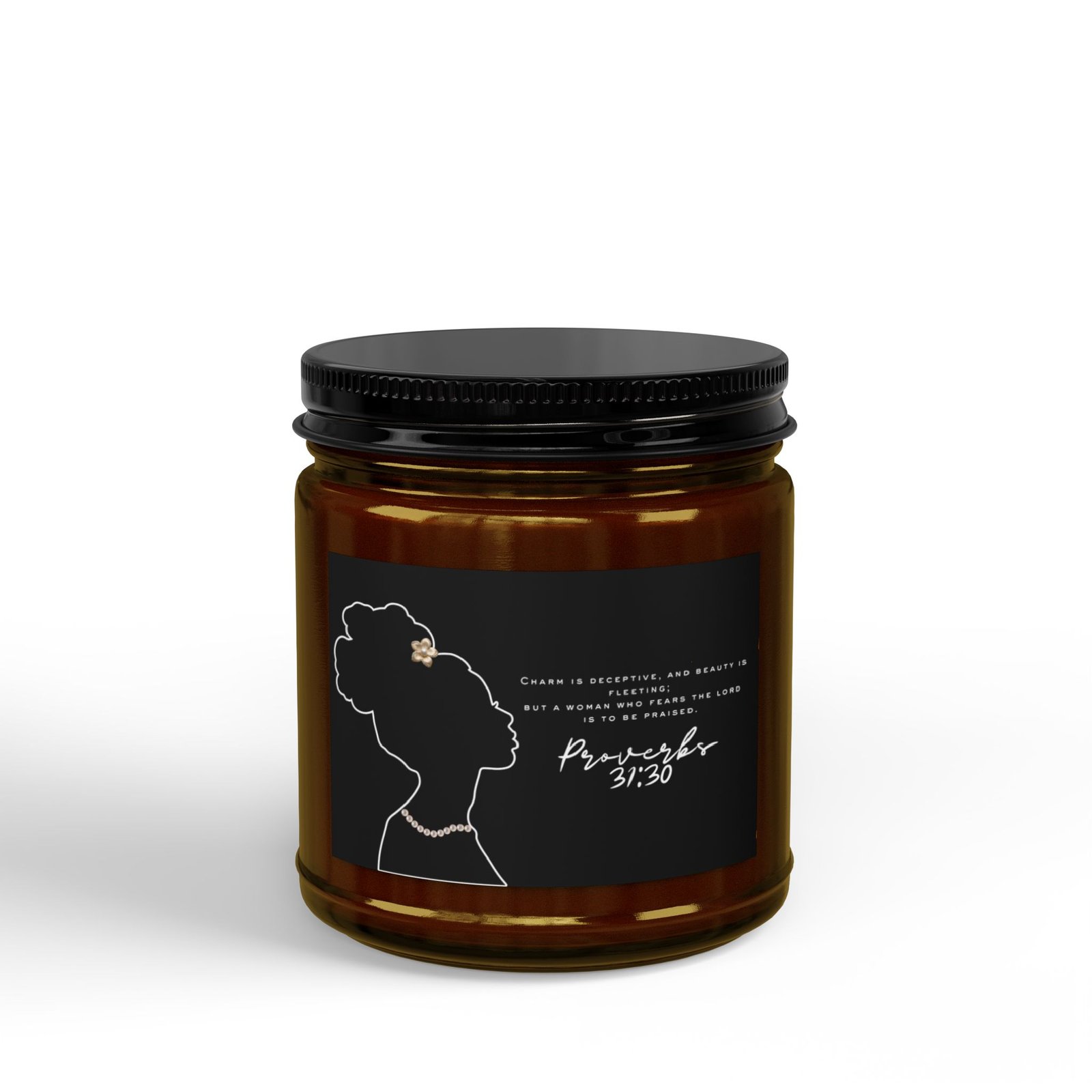 Proverbs 31:30: Pearls — Soy Candle (4oz & 9oz) - Image 3