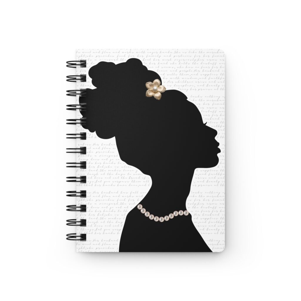 Proverbs 31:30: Pearls — Spiral Notebook