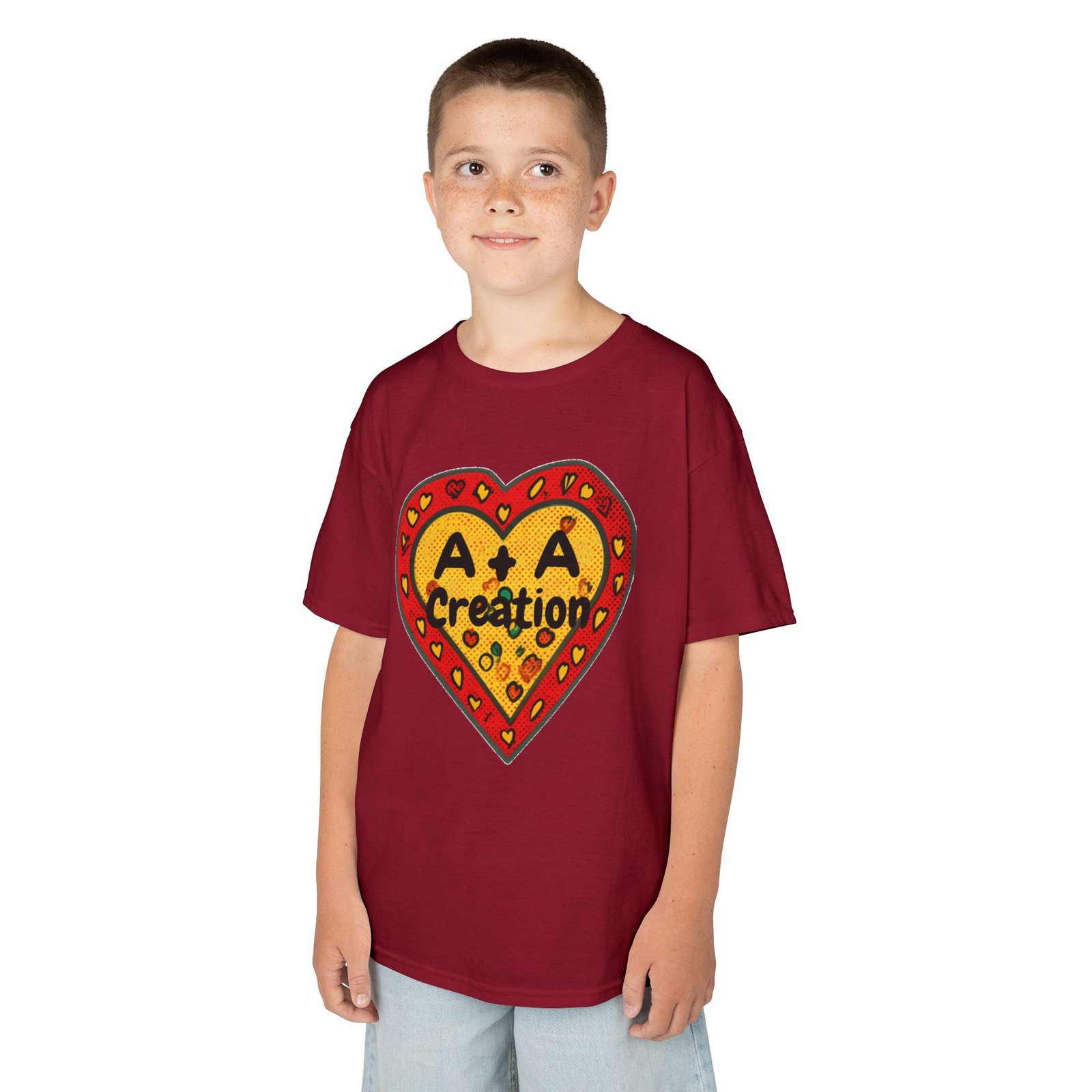 'A+A Creations' Heart - Kids Tee - Image 16