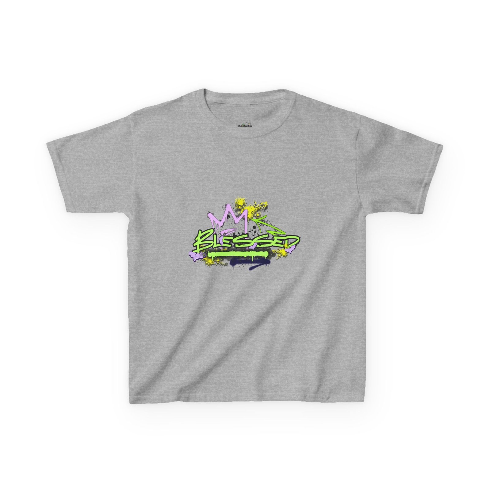 'Blessed' Graffiti - Kids Tee - Image 9