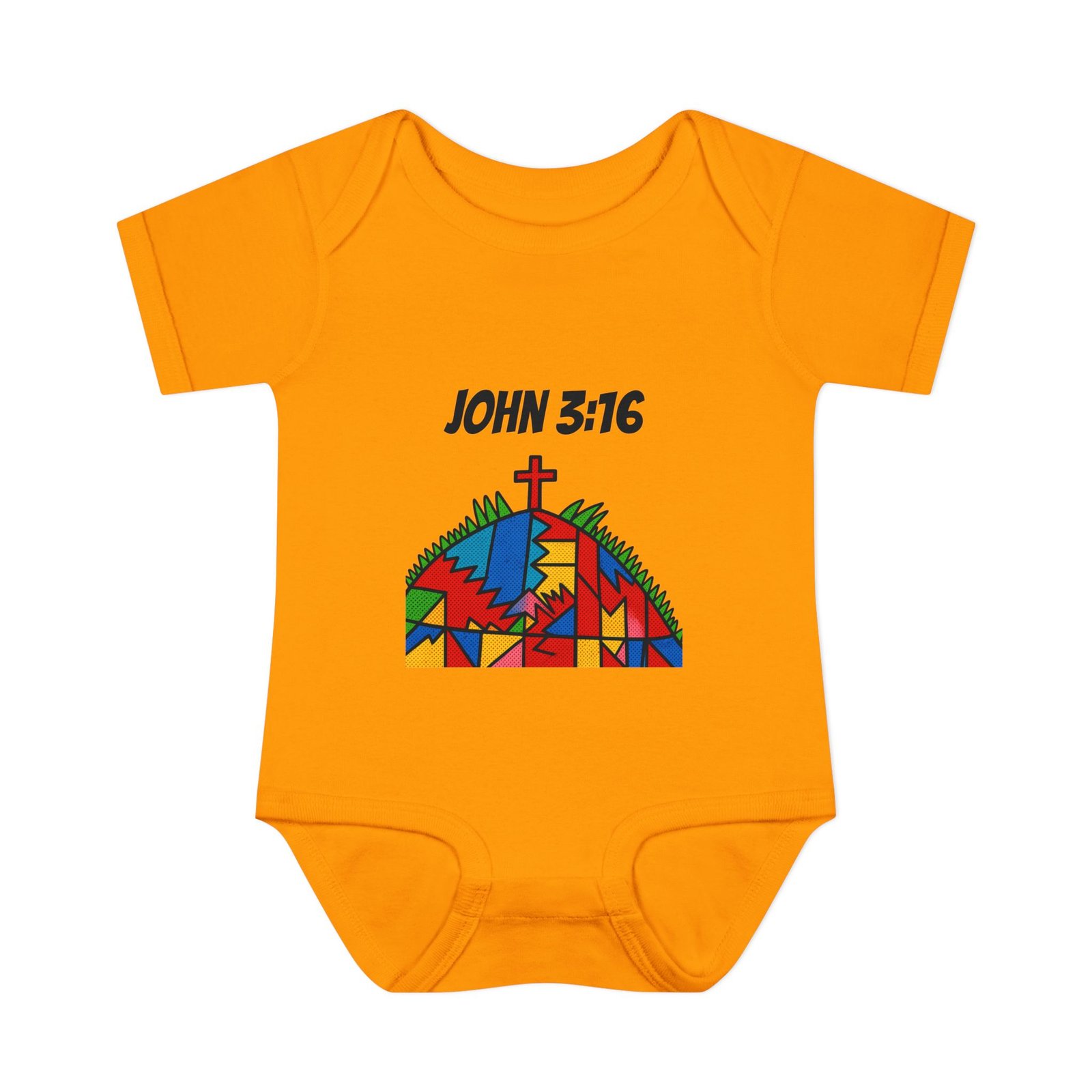 'John 3:16' - Infant Bodysuit - Image 9