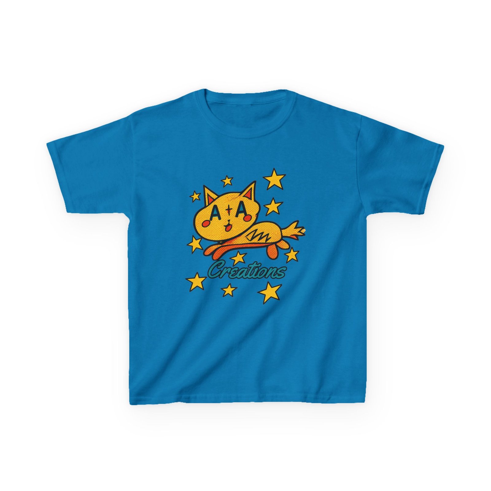'A+A Creations' Star Gaze Kitty - Kids Tee - Image 10