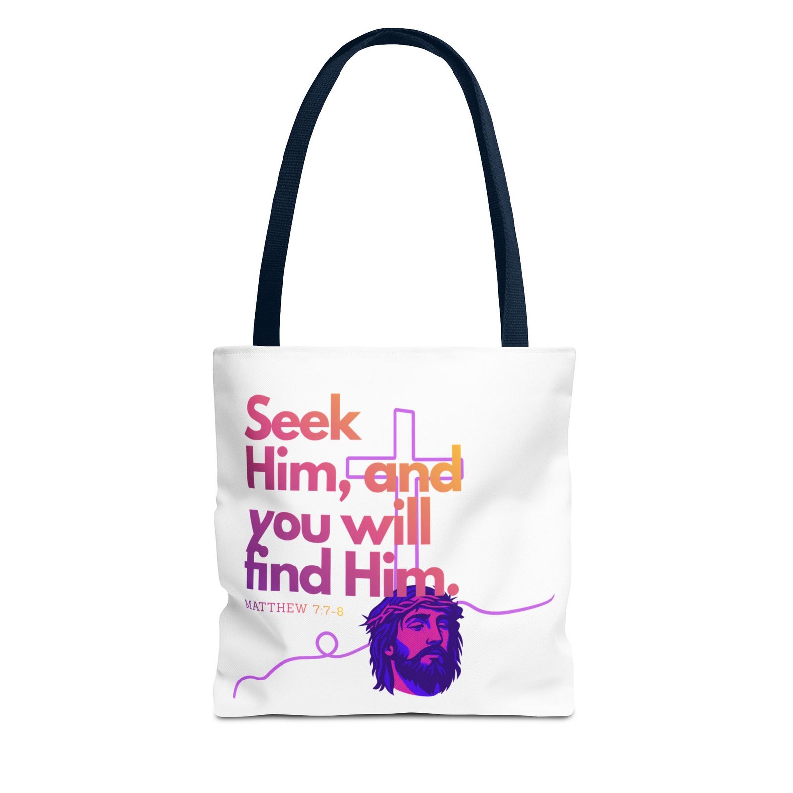 "Seek Him" Tote Bag - Image 7