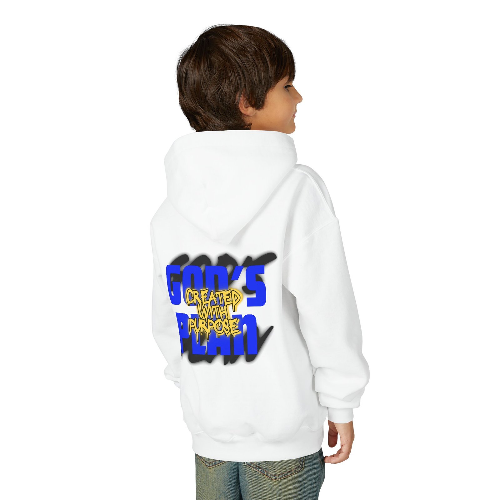 "Created With Purpose" Kids - Graphic Hoodie - Image 2