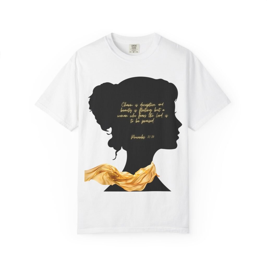 Proverbs 31:30 Gold Scarf - T-Shirt