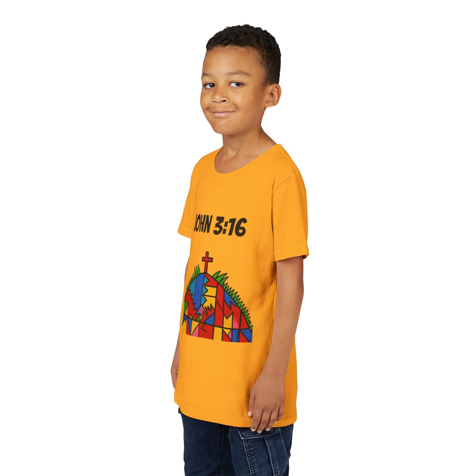 'John 3:16' Youth — T-Shirt - Image 8