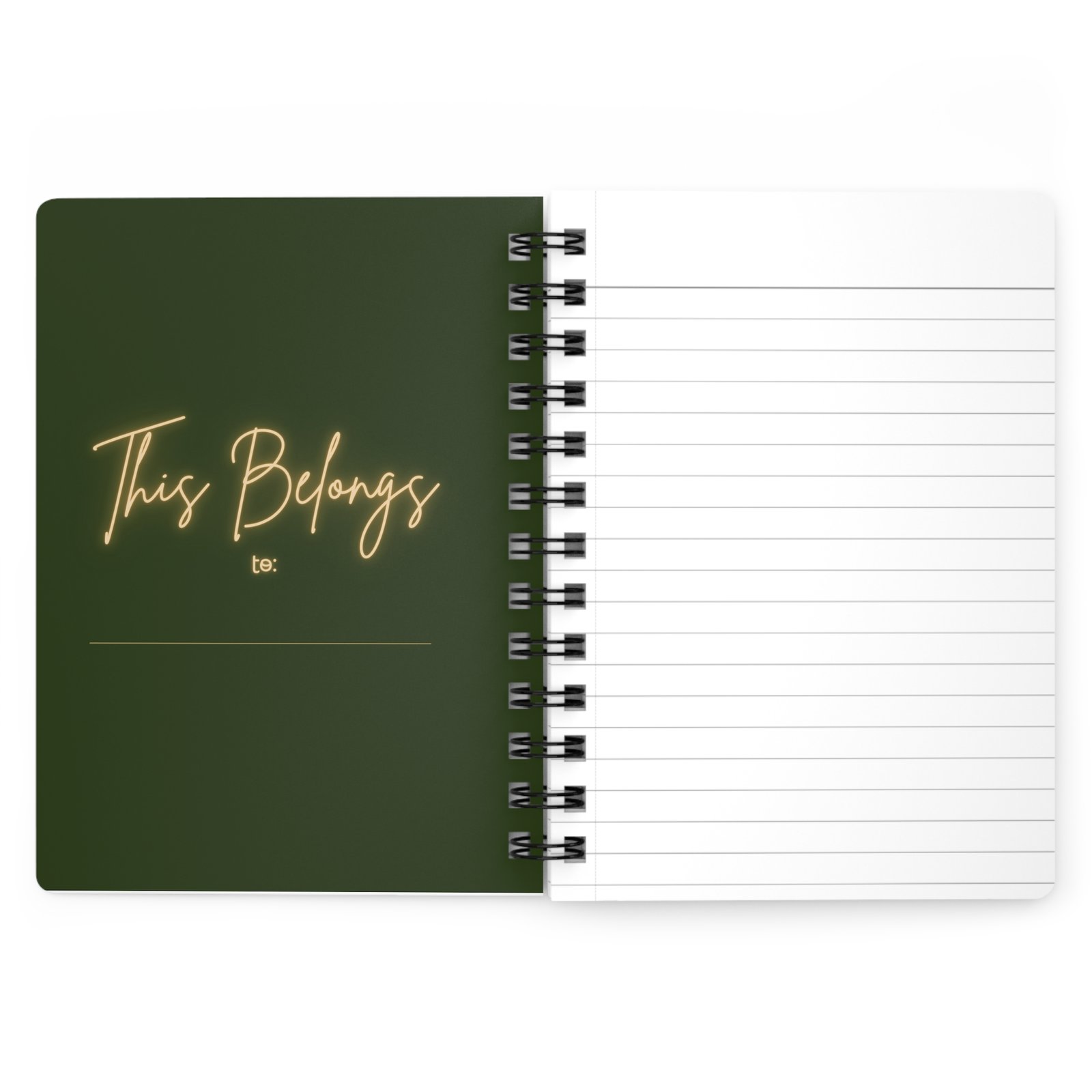 Proverbs 31:30: Gold Earring— Spiral Notebook - Image 3