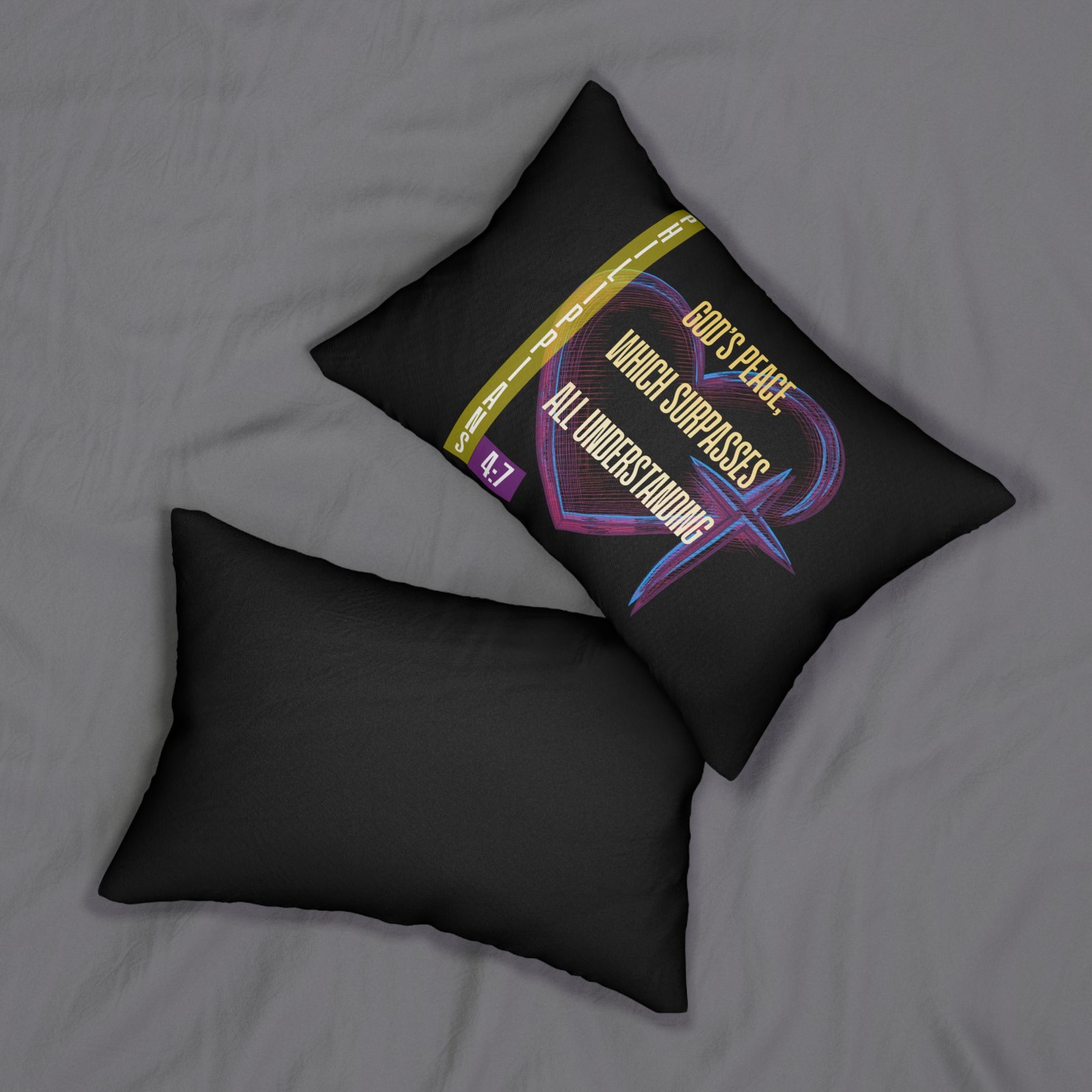Philippians 4:7 Lumbar Pillow - Image 4