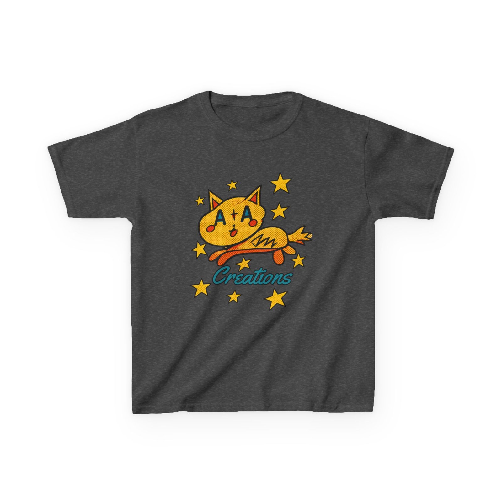 'A+A Creations' Star Gaze Kitty - Kids Tee - Image 8