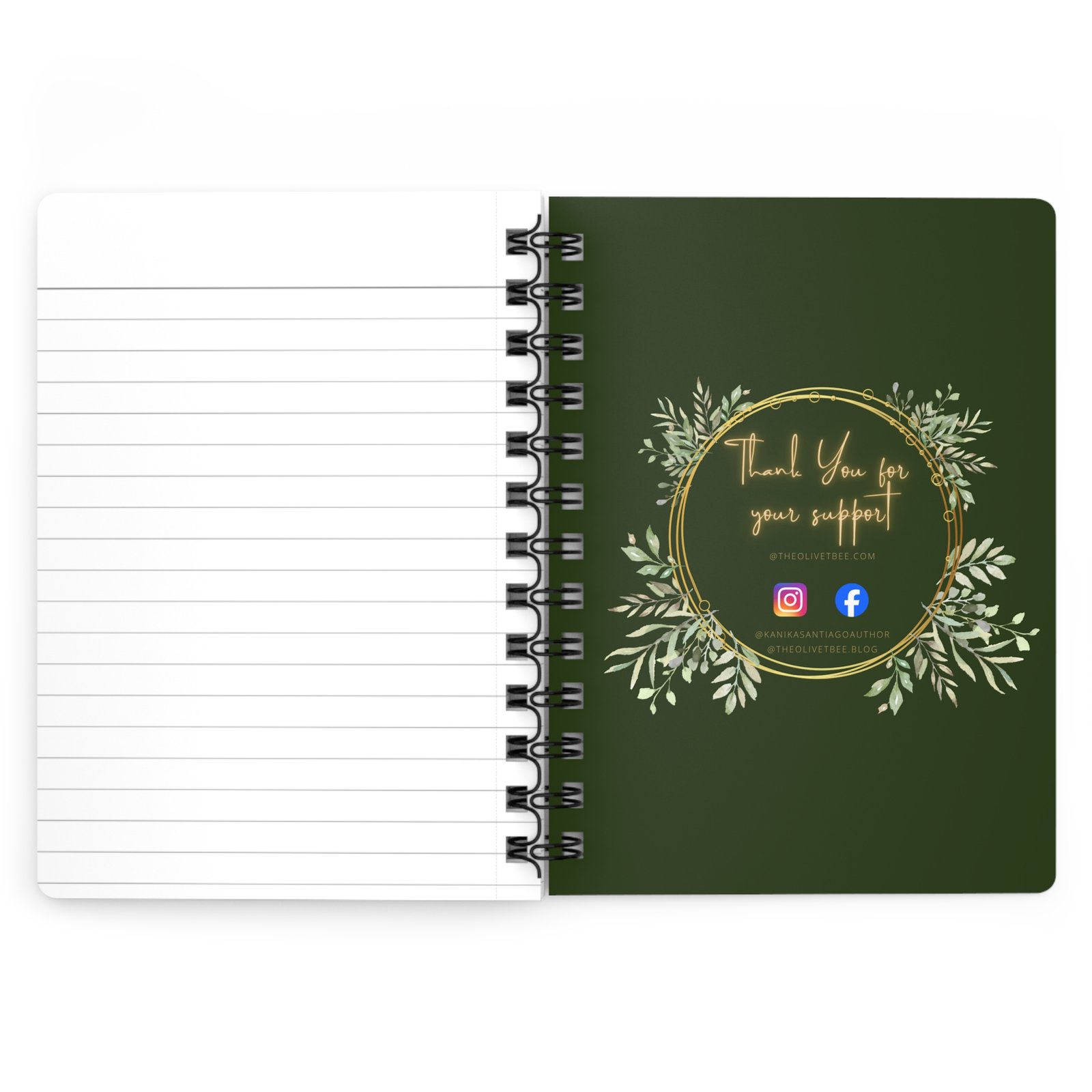 Proverbs 31:30: Gold Heart— Spiral Notebook - Image 4