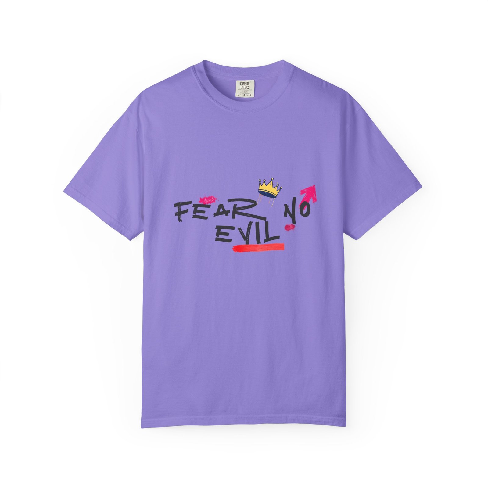 'Fear No Evil' Crown T-Shirt - Image 12