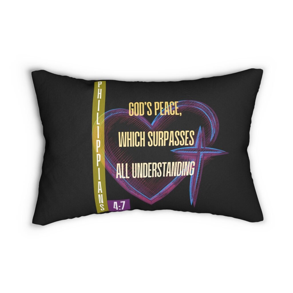 Philippians 4:7 Lumbar Pillow