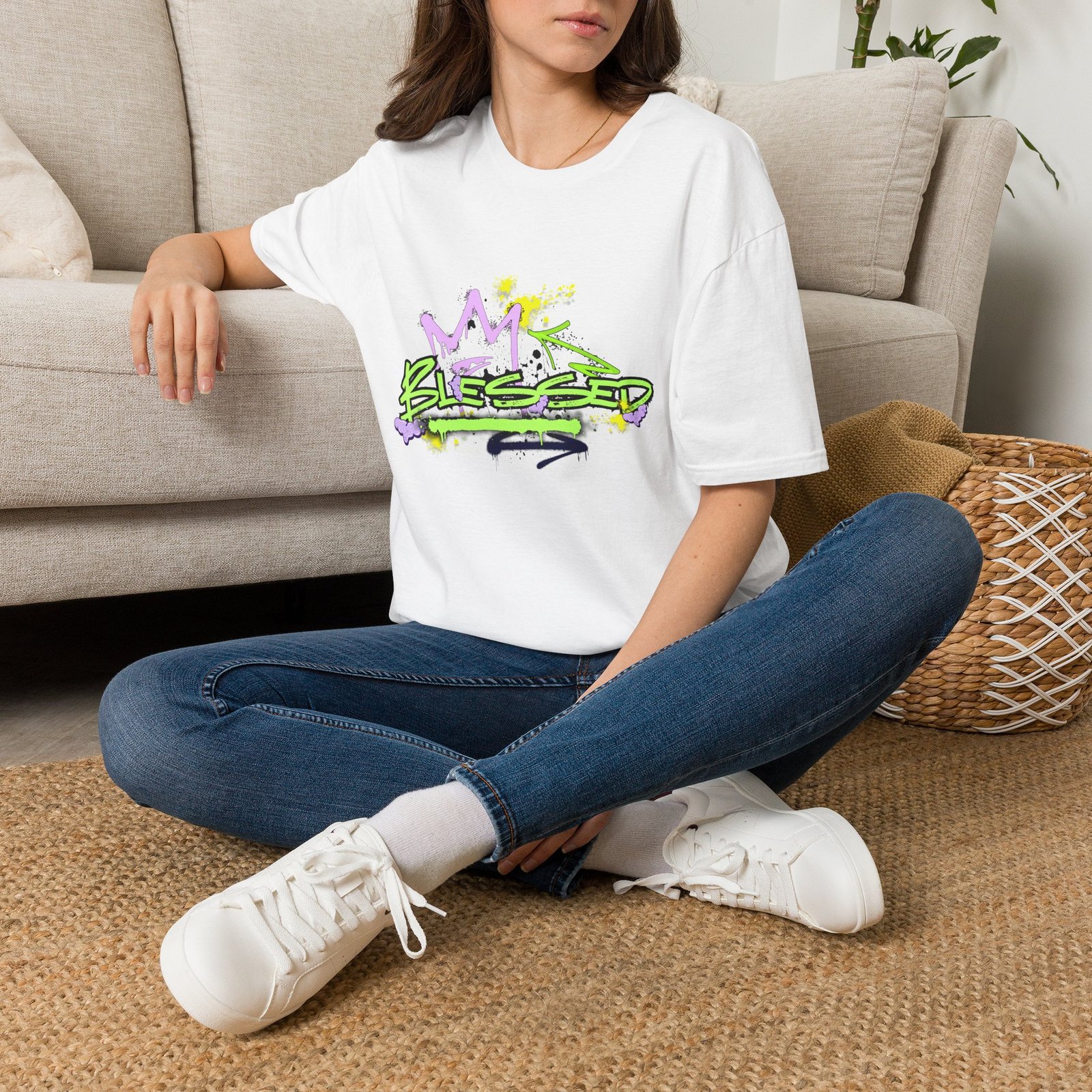 'Blessed' Graffiti — T-Shirt - Image 2