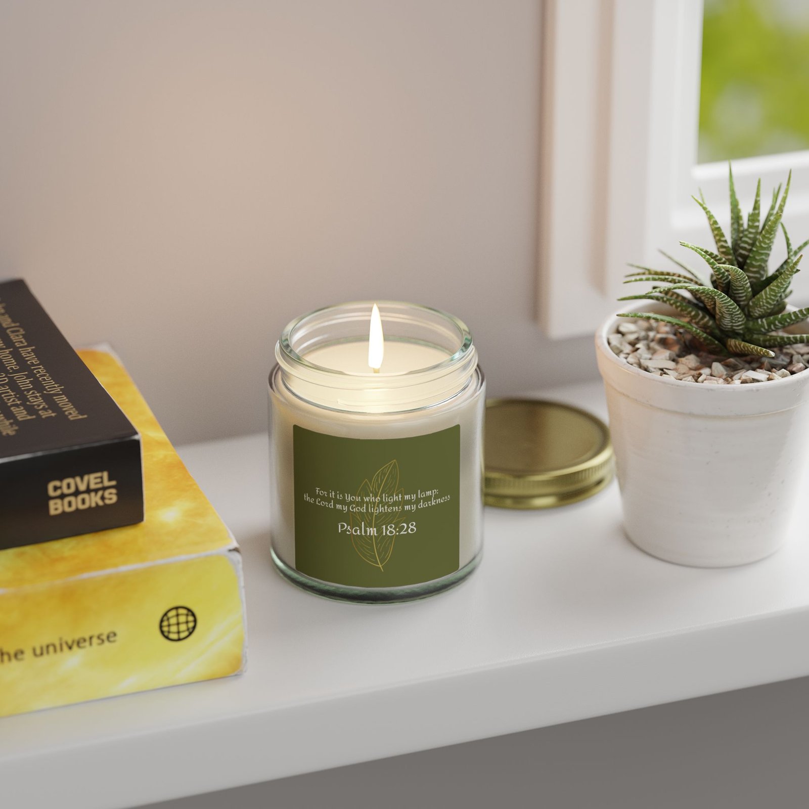 Psalm 18:28 Scented Candle — 4oz/9oz Jar - Image 2