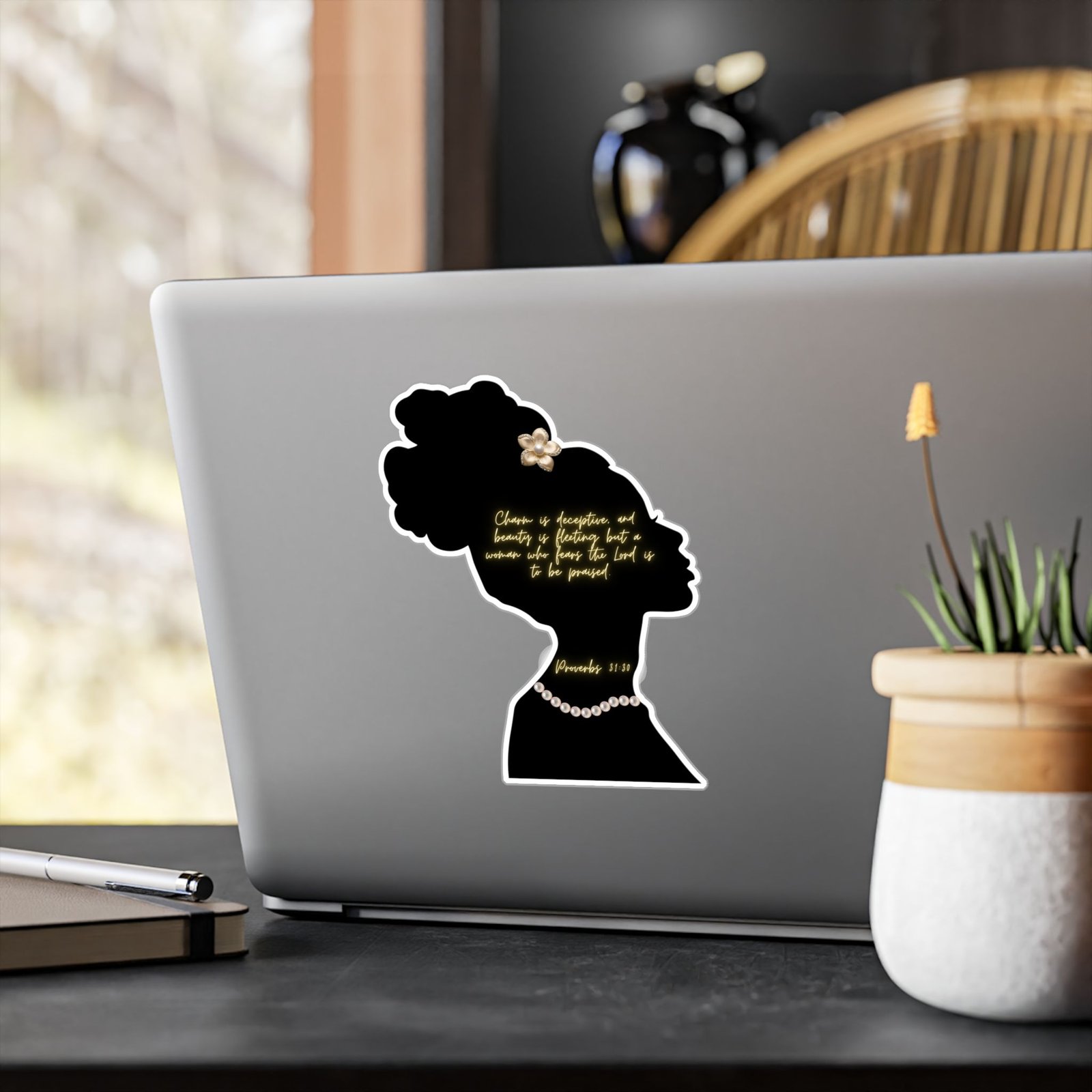 Proverbs 31:30: Pearls— Sticker - Image 12