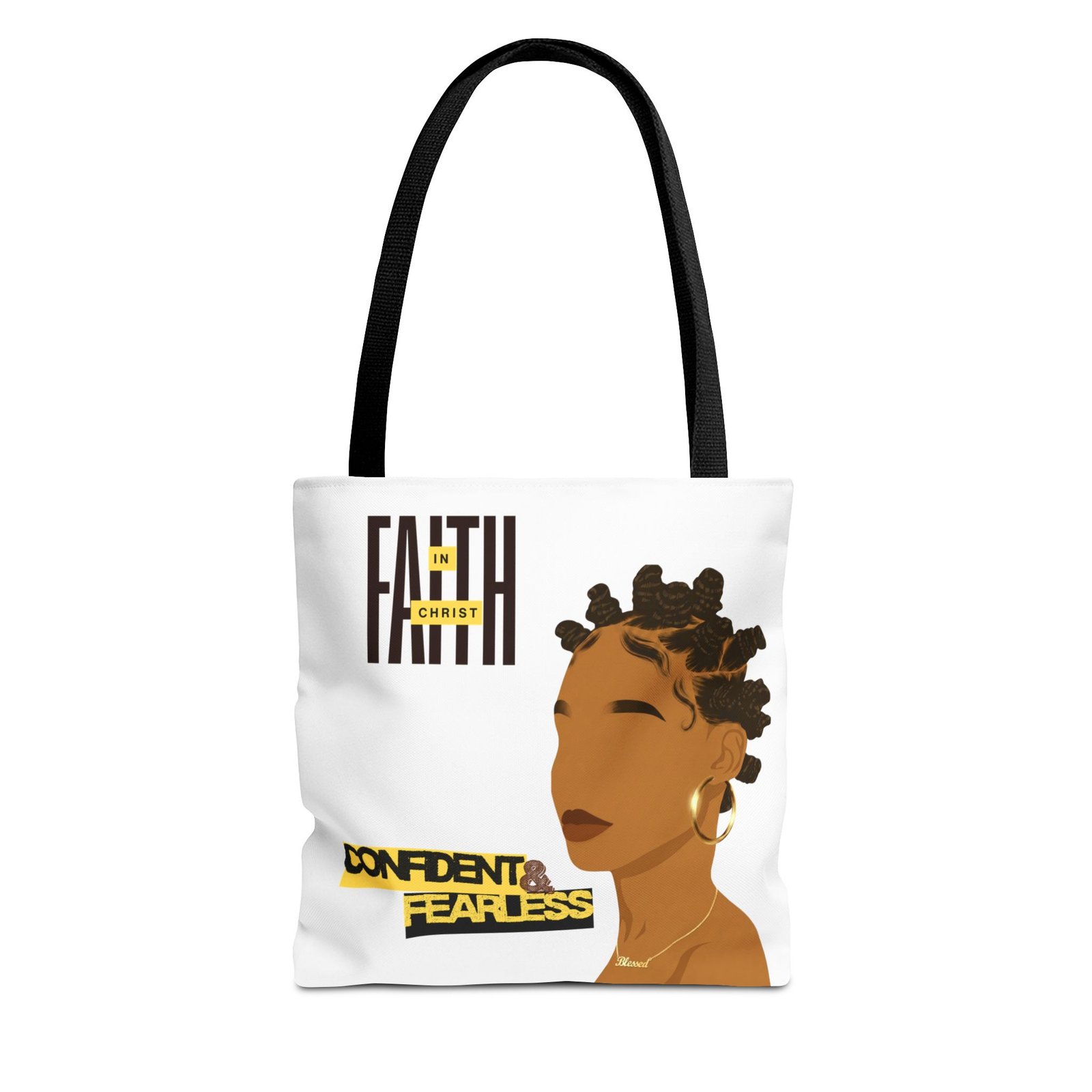 'Faith In Christ: Confident & Fearless' - Tote Bag