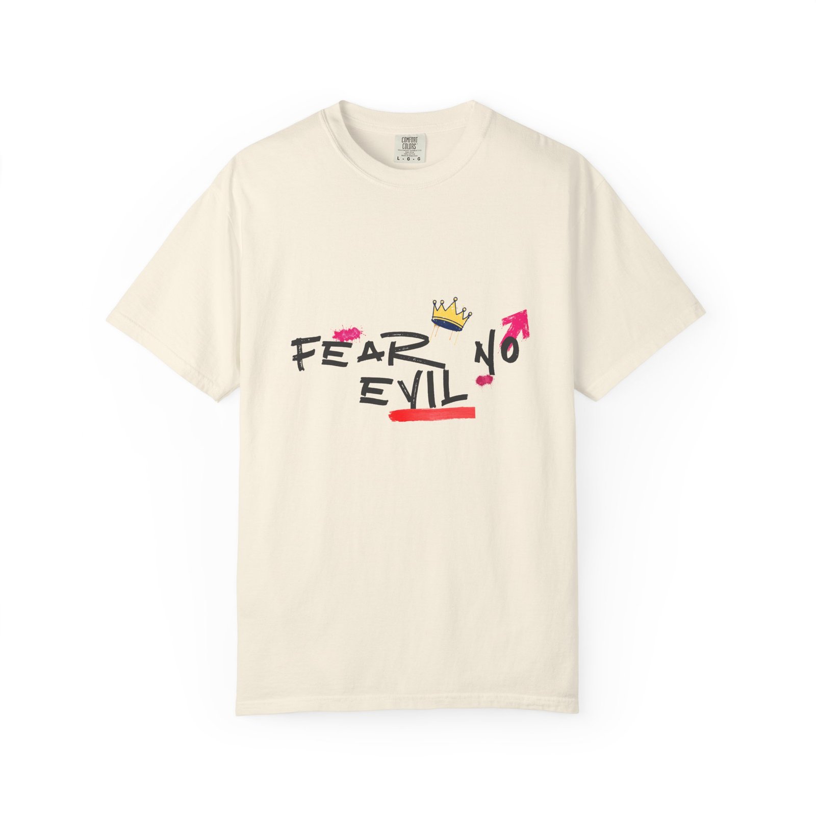 'Fear No Evil' Crown T-Shirt - Image 4