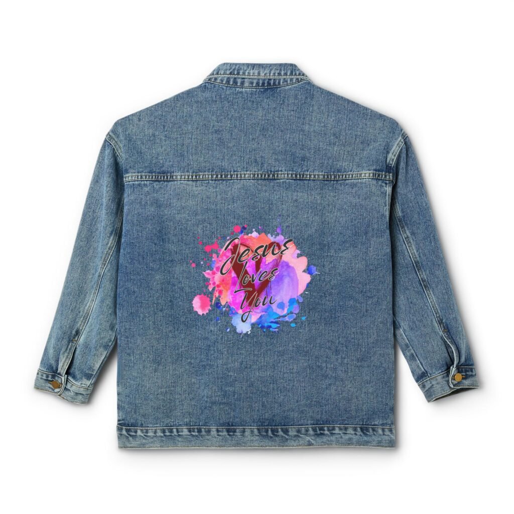 "Jesus Loves You" - Denim Jacket
