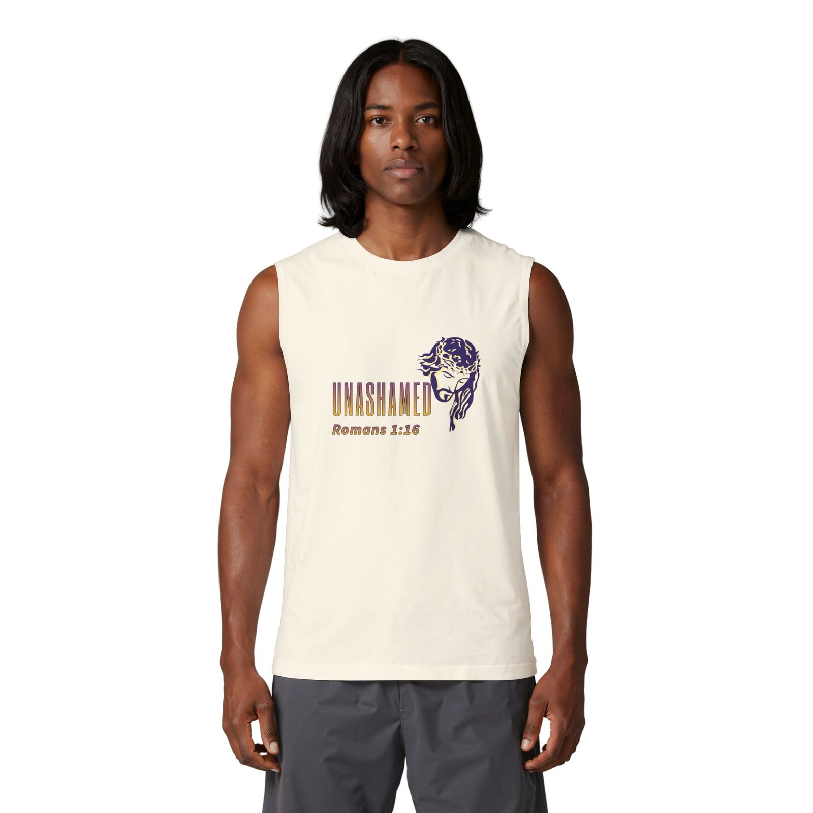 Unashamed Romans 1:16 - Muscle Tank - Image 8