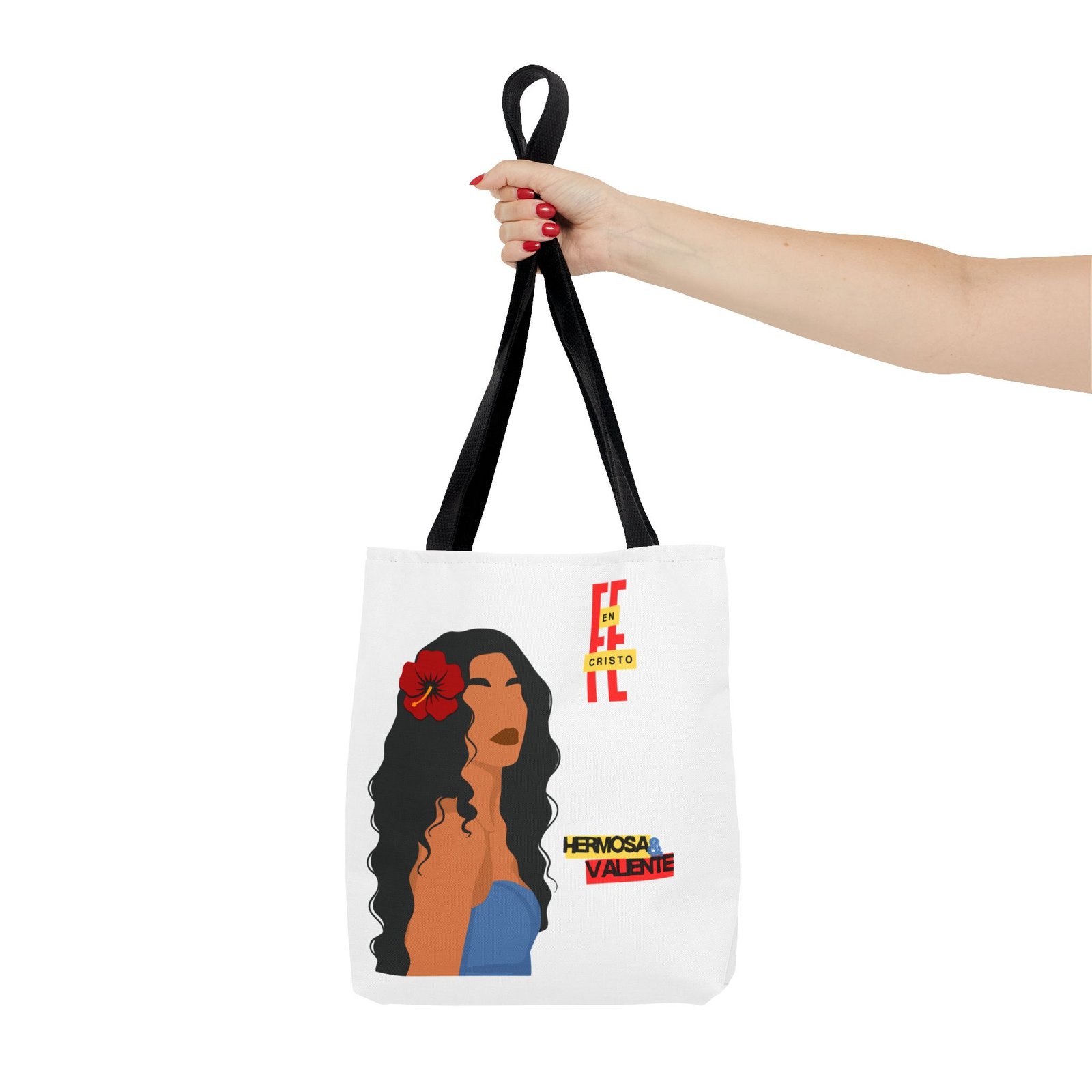 'Fe En Cristo: Hermosa & Valiente' - Tote Bag - Image 3