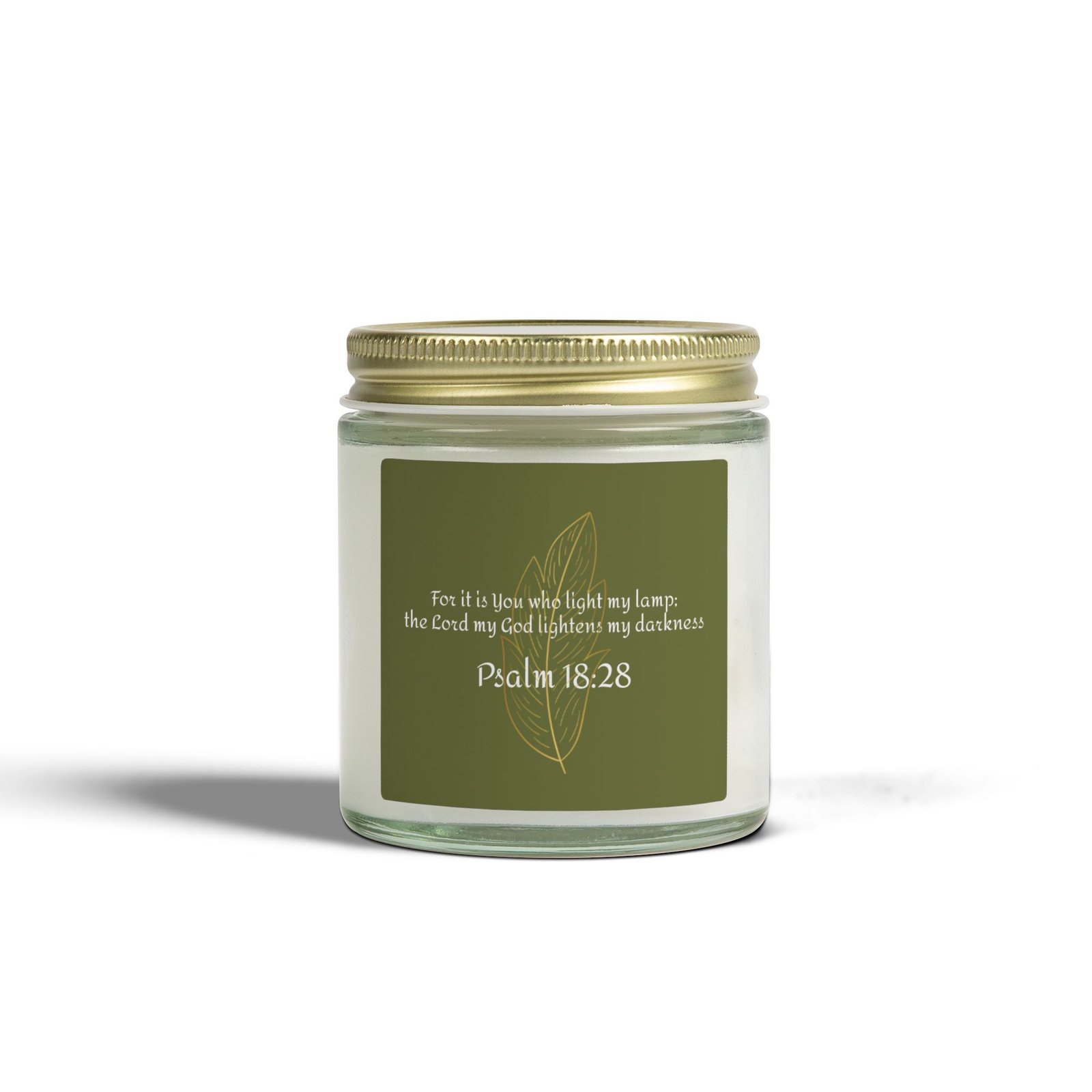 Psalm 18:28 Scented Candle — 4oz/9oz Jar - Image 3