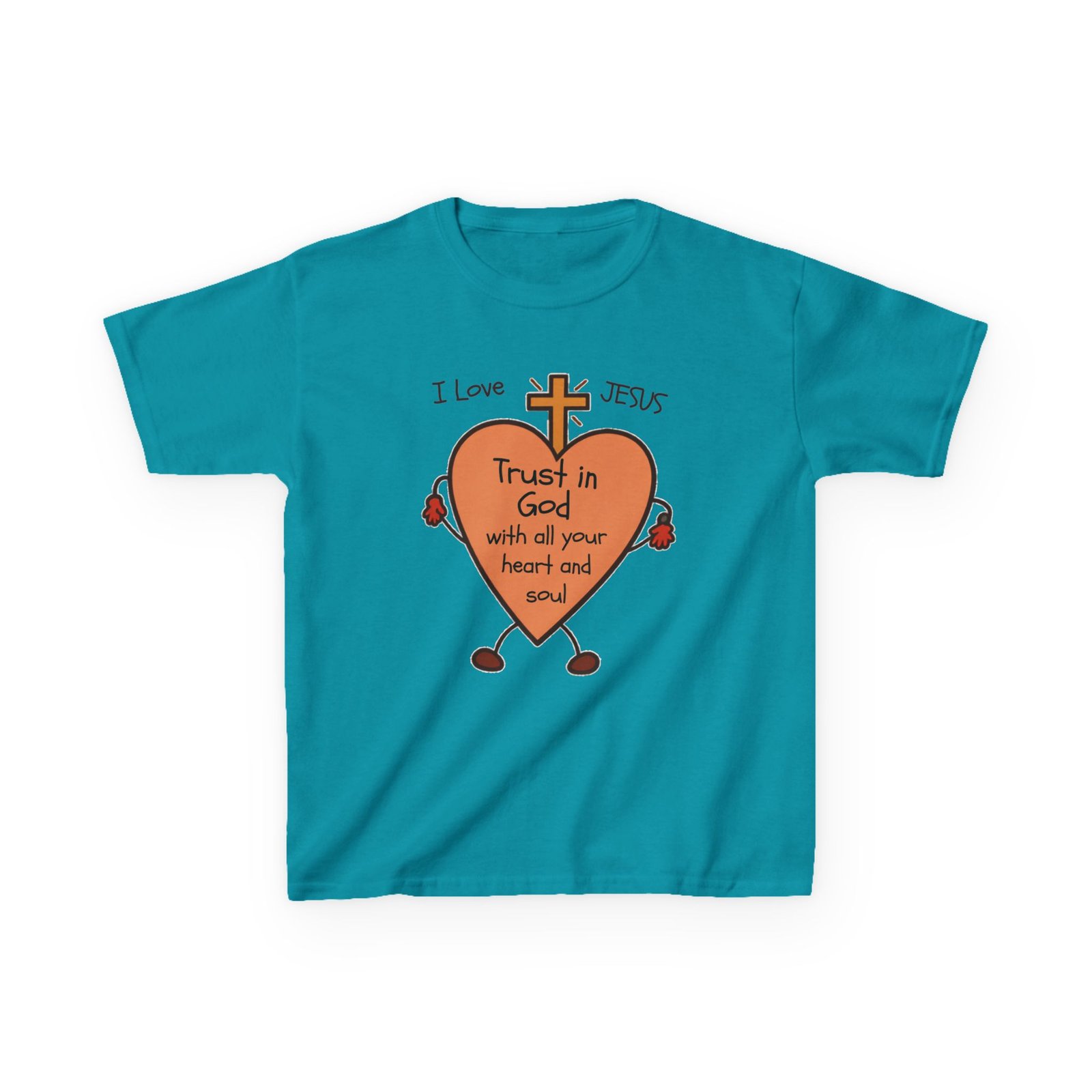 "Trust In God With Your Heart and Soul" - Kids Tee