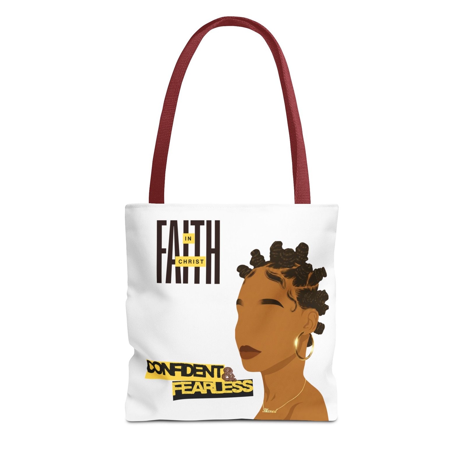 'Faith In Christ: Confident & Fearless' - Tote Bag - Image 6